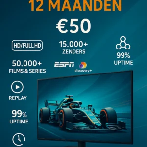 Premium IPTV 1 Jaar abonnement