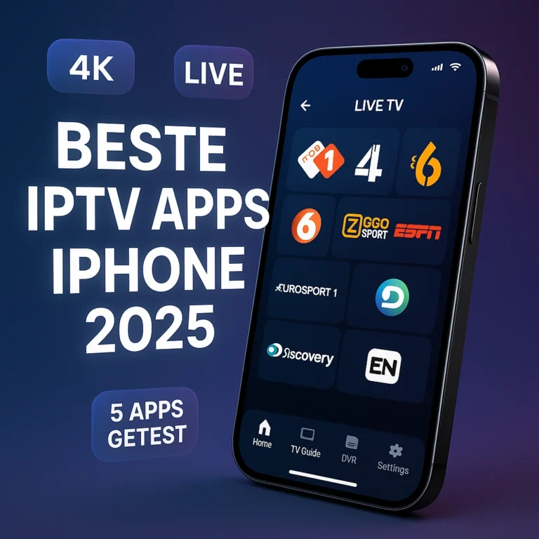 Beste IPTV App iPhone 2025: Top 5 Getest + Gratis Gids